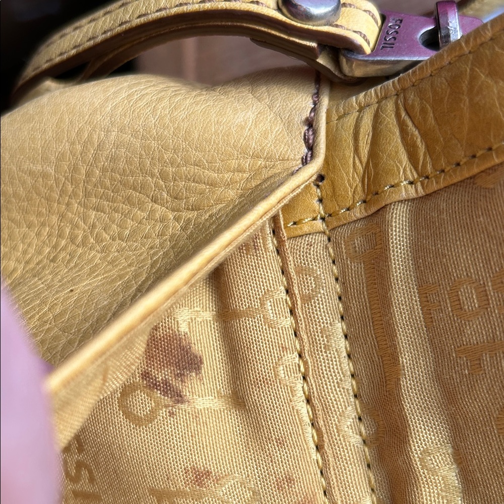Fossil Yellow Crossbody Bag - image 4